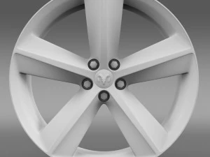 dodge challenger srt8 rim 3D Model