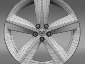 dodge challenger srt8 rim 3D Model