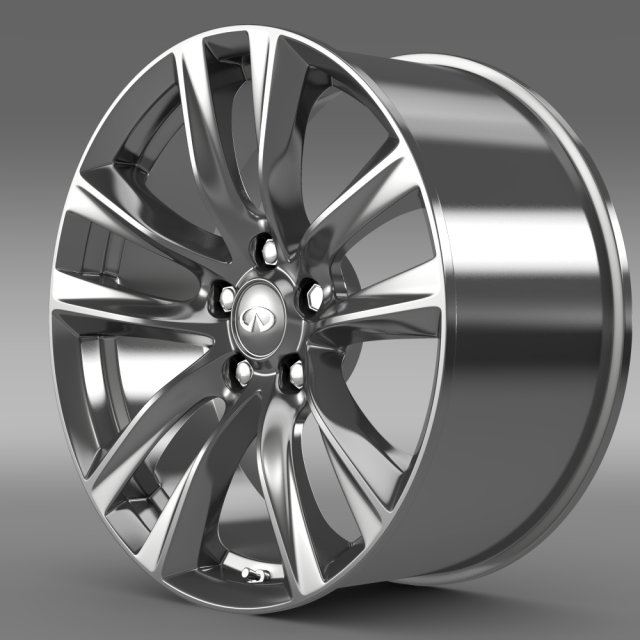 infiniti q70 hybrid rim 2015 Modelo 3D .c4d .max .obj .3ds .fbx .stl .blend 