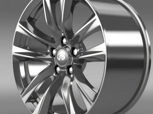 infiniti q70 hybrid rim 2015 3D Model