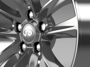 infiniti q70 hybrid rim 2015 Modelo 3D
