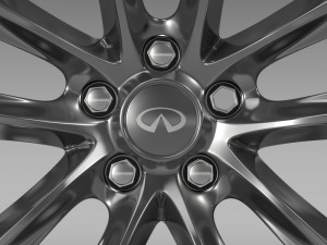 infiniti q70 hybrid rim 2015 Modelo 3D