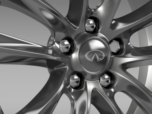 infiniti q70 hybrid rim 2015 Modelo 3D