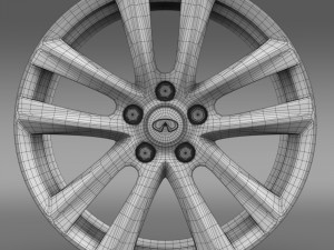 infiniti q70 hybrid rim 2015 Modelo 3D