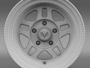 mopar 2 dodge challenger rim 3D Model