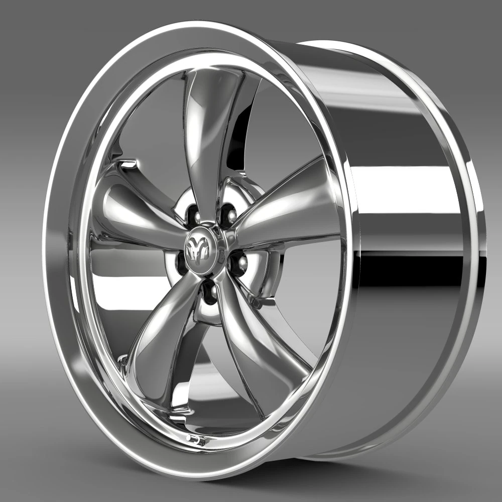 mopar dodge challenger rim 3D Model .c4d .max .obj .3ds .fbx .stl .blend 