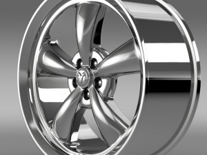 mopar dodge challenger rim 3D Model