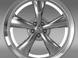 mopar dodge challenger rim 3D Model
