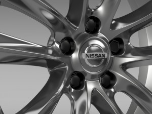 nissan fuga hybrid rim 2015 Modello 3D