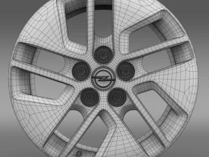 opel vivaro rim 2015 3D Model