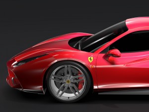 ferrari gtb 488 2016 3D Модель