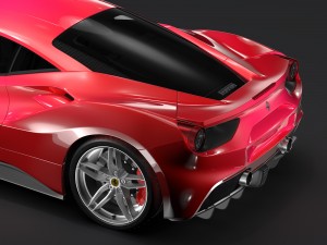 ferrari gtb 488 2016 3D Модель