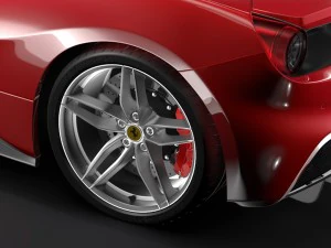 ferrari gtb 488 2016 3D Model