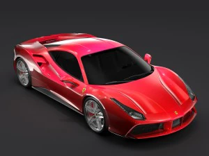 ferrari gtb 488 2016 3D Model