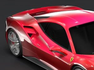 ferrari gtb 488 2016 3D Model