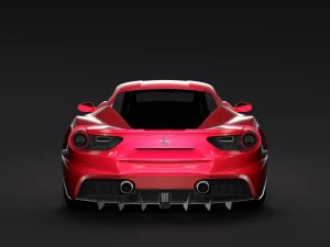 ferrari gtb 488 2016 3D Model