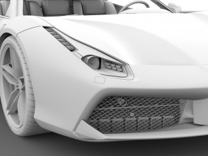 ferrari gtb 488 2016 3D Модель