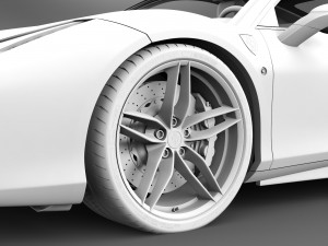 ferrari gtb 488 2016 3D Модель