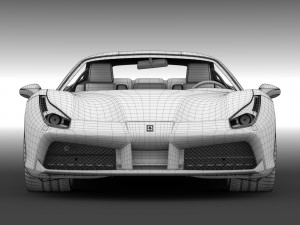 ferrari gtb 488 2016 3D Модель