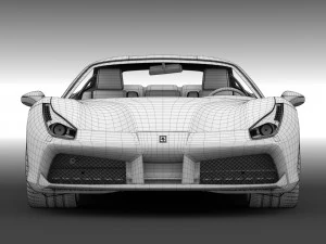 ferrari gtb 488 2016 3D Model