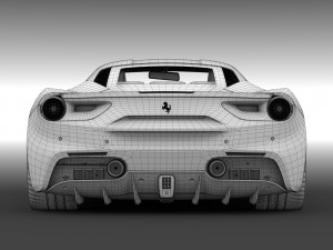ferrari gtb 488 2016 3D Модель