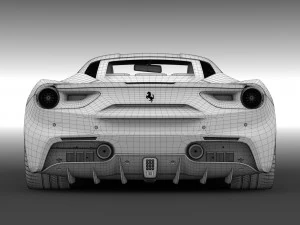 ferrari gtb 488 2016 3D Model