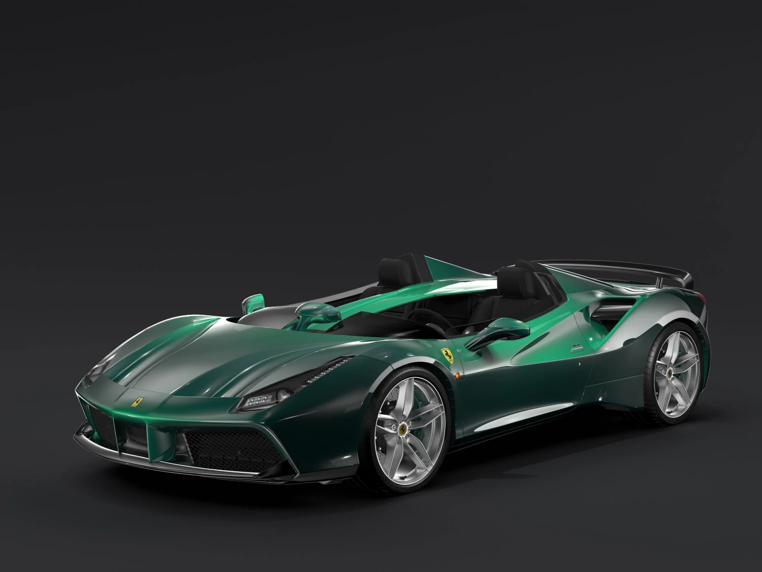 ferrari 488 speedster 2016 3D Model .c4d .max .obj .3ds .fbx .stl .blend 