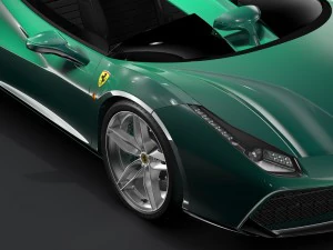 ferrari 488 speedster 2016 3D Model