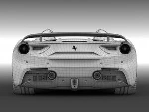 ferrari 488 speedster 2016 3D Model