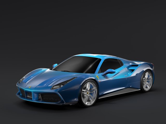 ferrari 488 spider 2016 Modello 3D .c4d .max .obj .3ds .fbx .stl .blend 
