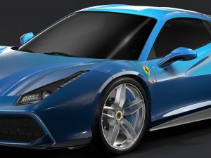 ferrari 488 spider 2016 3D Model