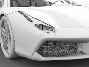 ferrari 488 spider 2016 Modello 3D