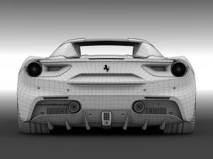 ferrari 488 spider 2016 3D Model