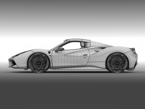 ferrari 488 spider 2016 Modello 3D