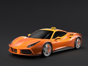 ferrari gtb 488 taxi 2016 3D 모델