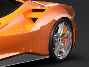 ferrari gtb 488 taxi 2016 3D मॉडल