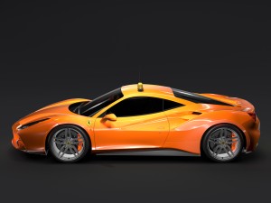 ferrari gtb 488 taxi 2016 3D मॉडल
