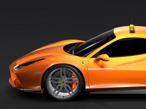 ferrari gtb 488 taxi 2016 3D मॉडल