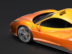 ferrari gtb 488 taxi 2016 3D मॉडल
