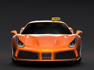 ferrari gtb 488 taxi 2016 3D मॉडल