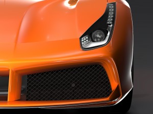 ferrari gtb 488 taxi 2016 3D मॉडल