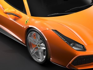ferrari gtb 488 taxi 2016 3D मॉडल