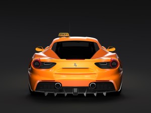 ferrari gtb 488 taxi 2016 3D मॉडल