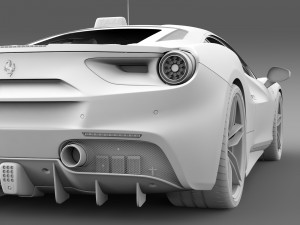 ferrari gtb 488 taxi 2016 3D मॉडल