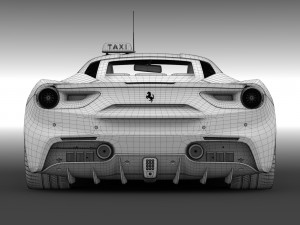 ferrari gtb 488 taxi 2016 3D मॉडल