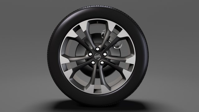 buick cascada wheel 2017 Model 3D .c4d .max .obj .3ds .fbx .stl .blend 