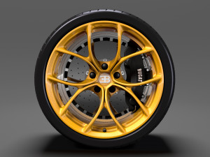 bugatti chiron wheel 3D Model