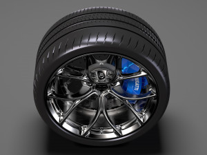 bugatti chiron wheel 2 3D-Modell