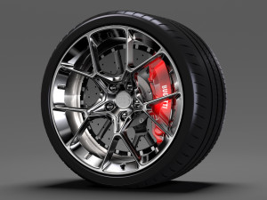 bugatti chiron wheel 4 Modelo 3D