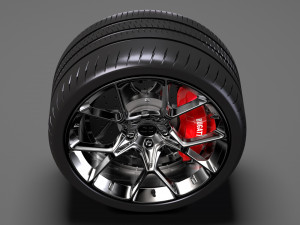 bugatti chiron wheel 4 Modelo 3D